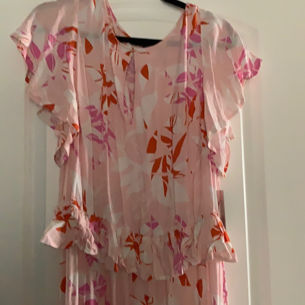 ELOQUII Ruffle Maxi dress